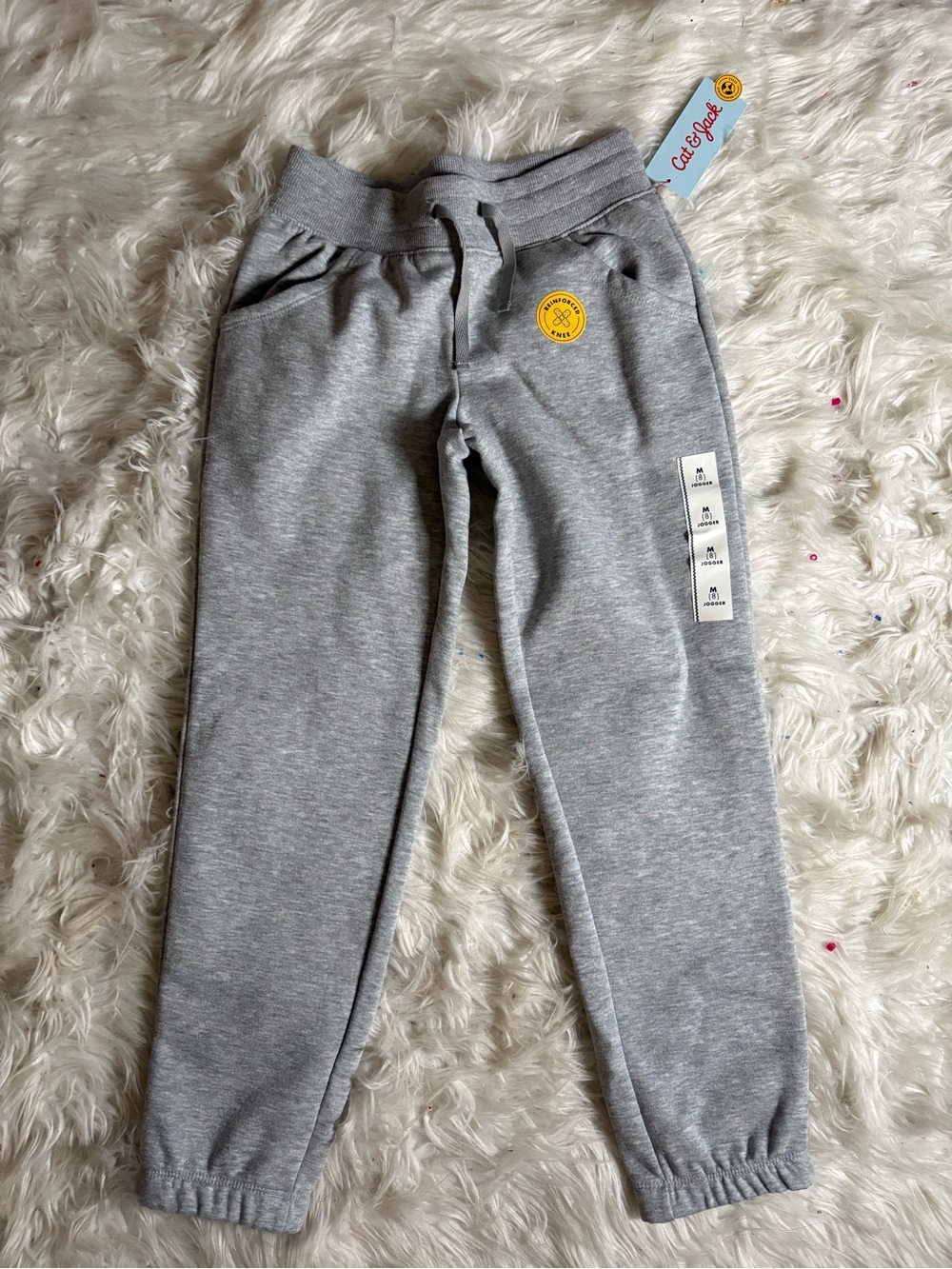 Cat & Jack Light Gray Kids' Fleece Jogger Pants